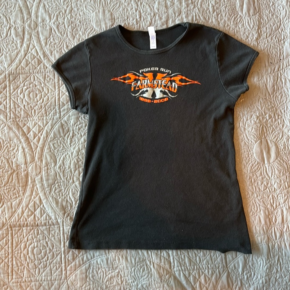 Farmstead Poker Run Tee Shirt Size Large
